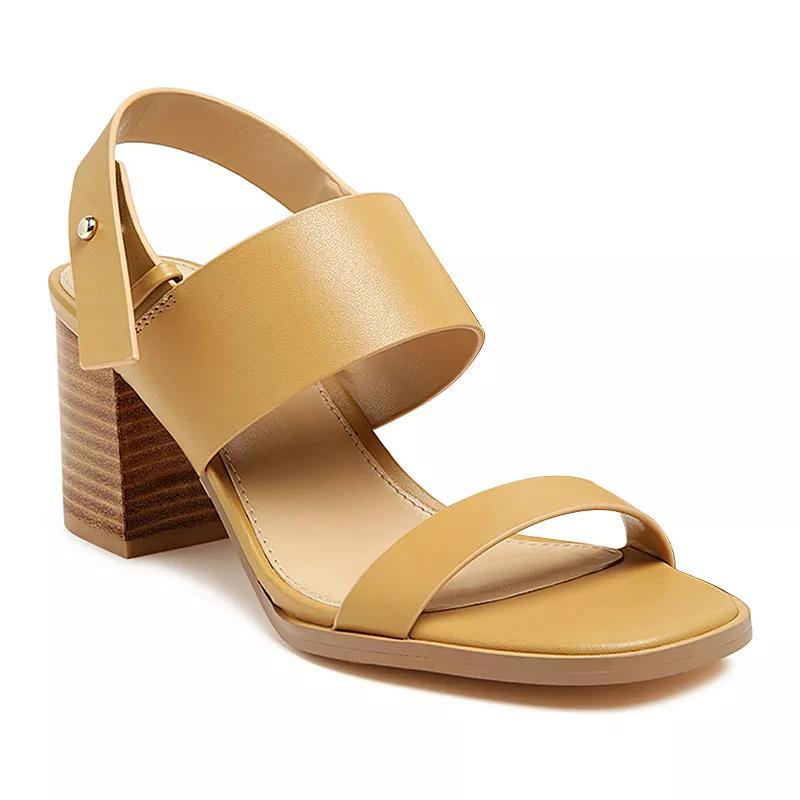 Rag & Co Gertrude Womens Leather Block Heel Sandals Product Image