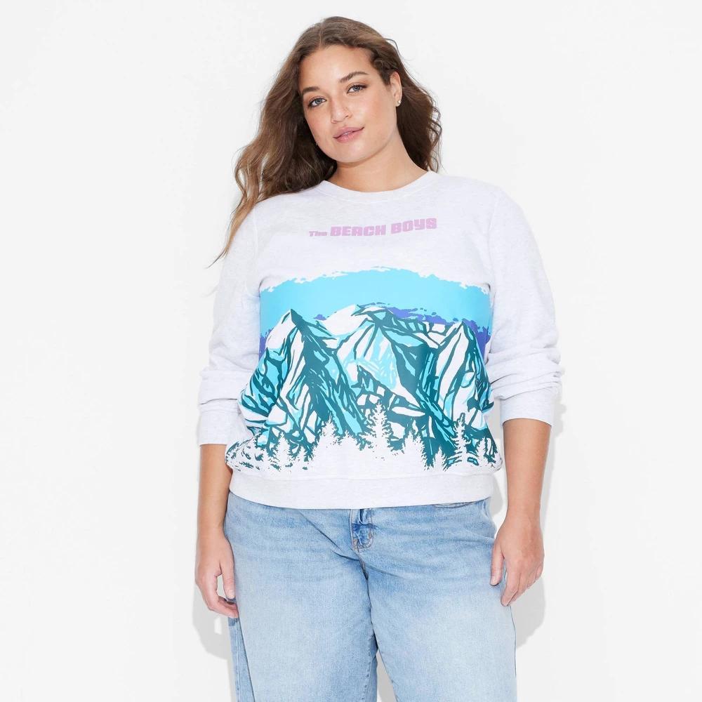 Womens The Beach Boys Mountain Graphic Sweatshirt Product Image