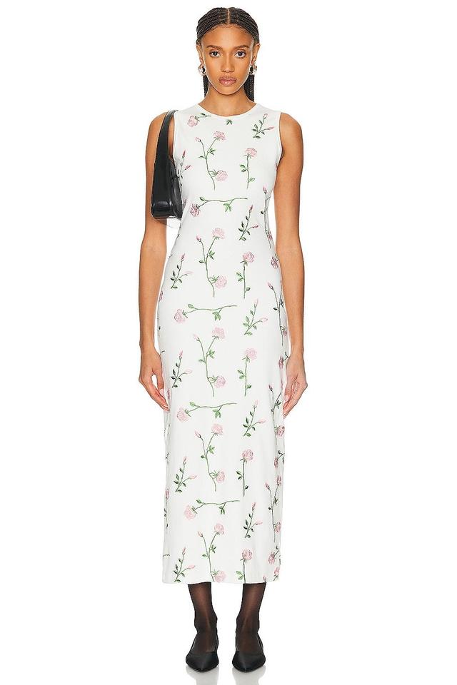 Magda Butrym - Embroidered Cotton-Blend Midi Dress - Off-WhiteModa Operandi Product Image