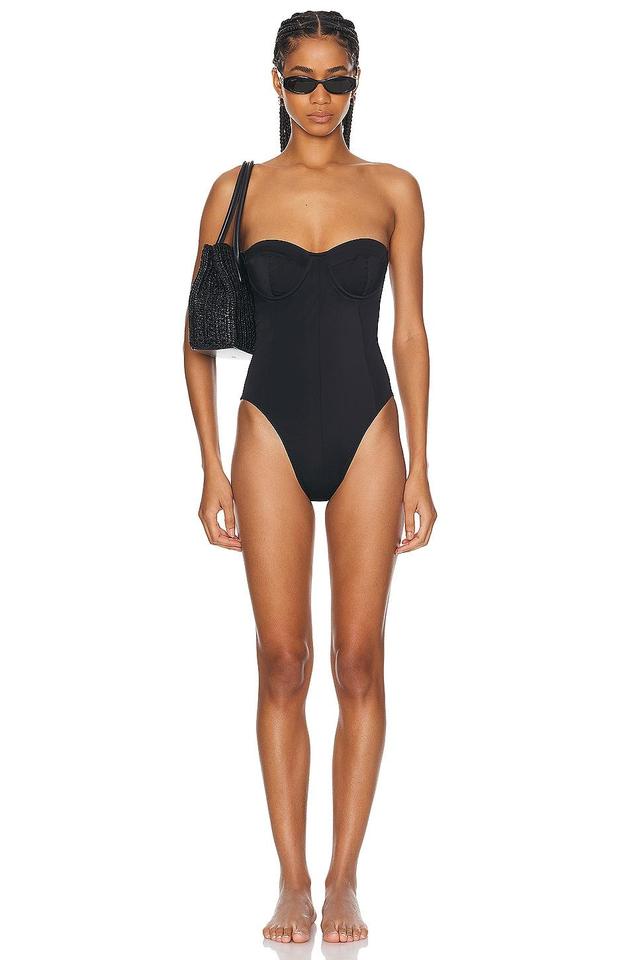 Norma Kamali Corset Strapless One-Piece Swimsuit Product Image