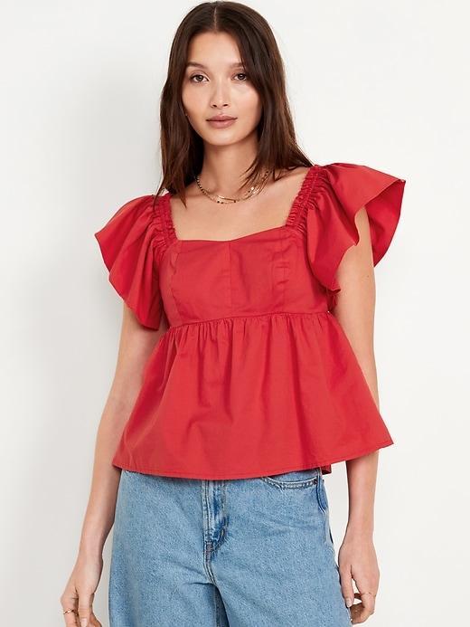 Flutter-Sleeve Top Product Image