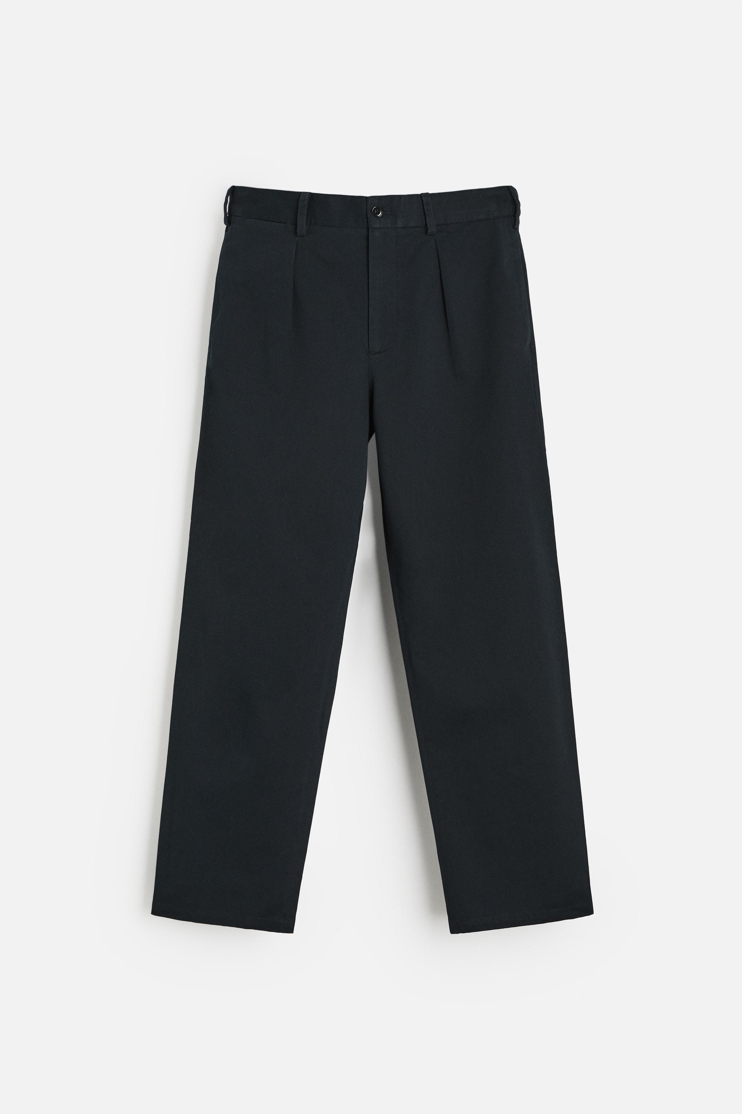 PLEATED CHINO PANTS Product Image