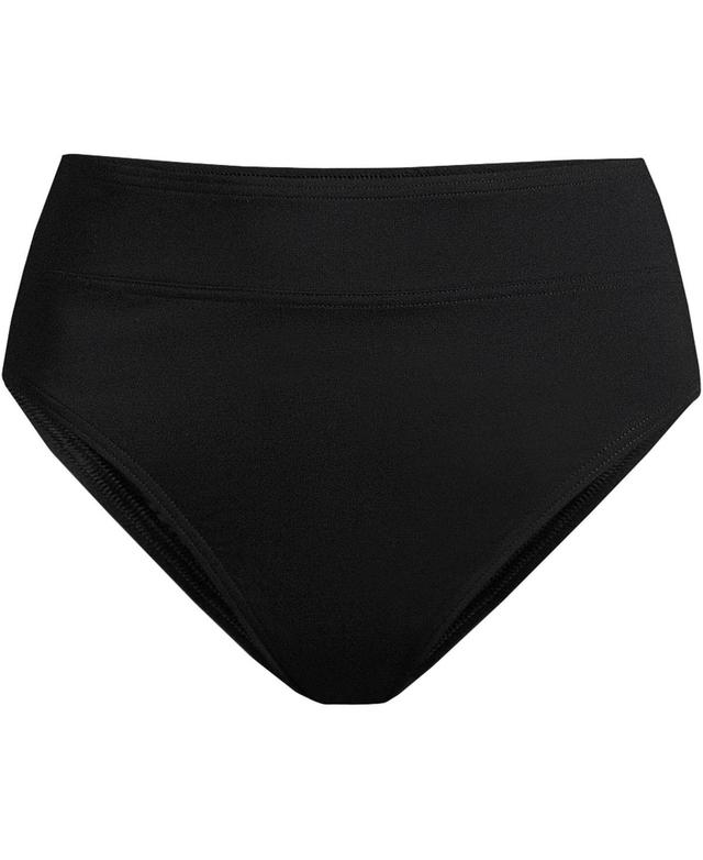 Womens Lands End High-Waisted Bikini Bottoms Product Image