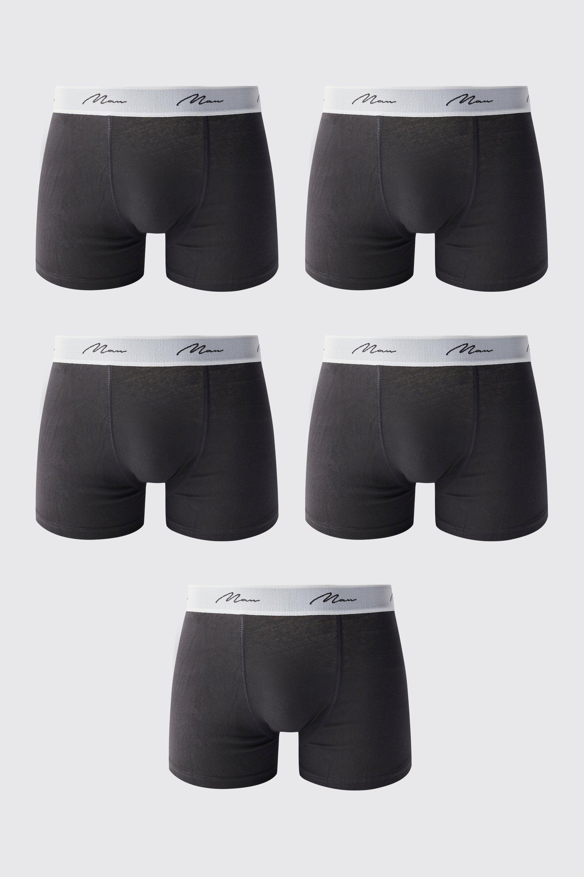 5 Pack Man Signature Trunks | boohooMAN USA Product Image