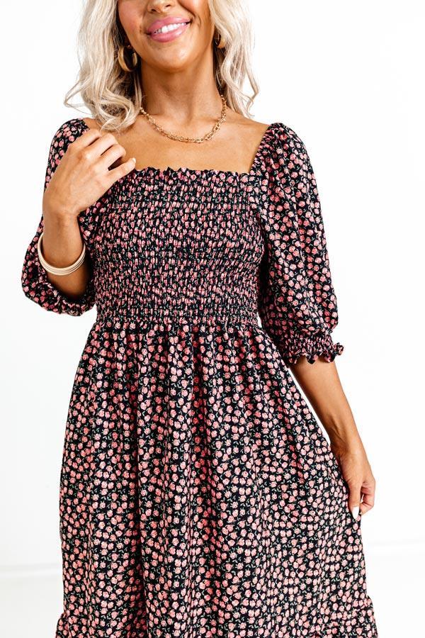 Sonoma Sways Smocked Midi Product Image