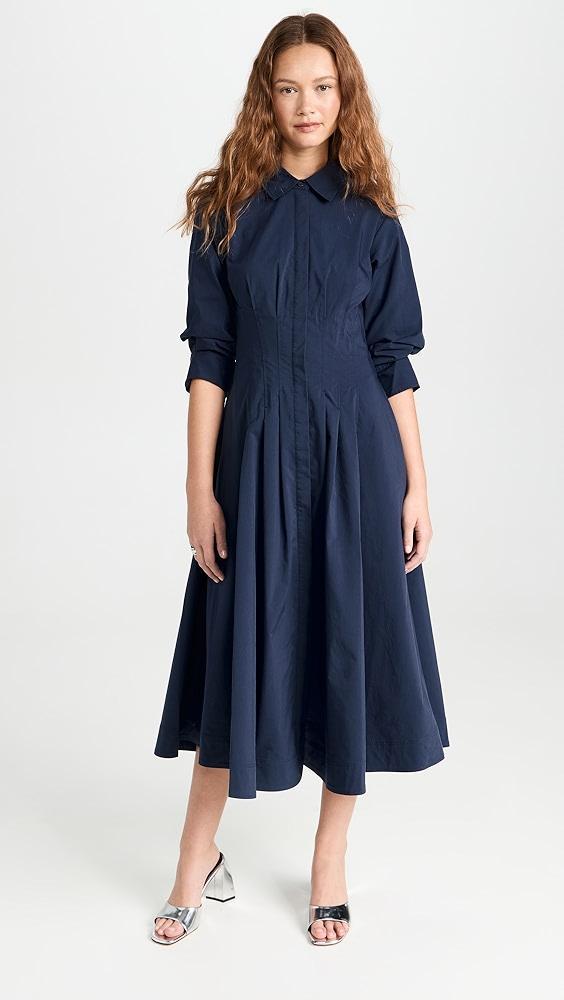 SIMKHAI Jazz Pintuck Midi Dress | Shopbop product image