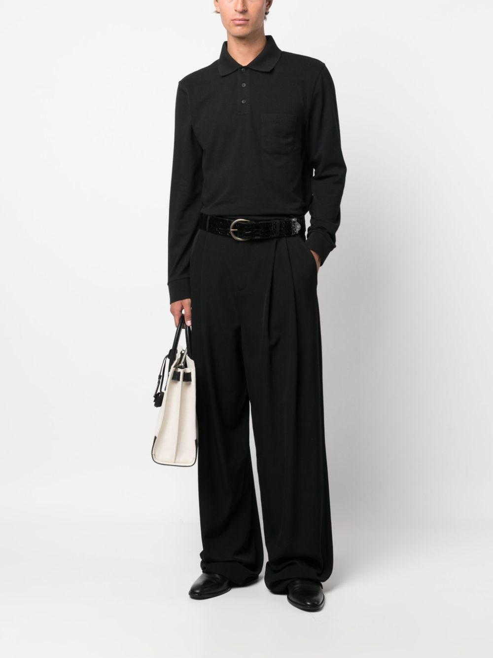 Wide-leg Trousers In Black Product Image