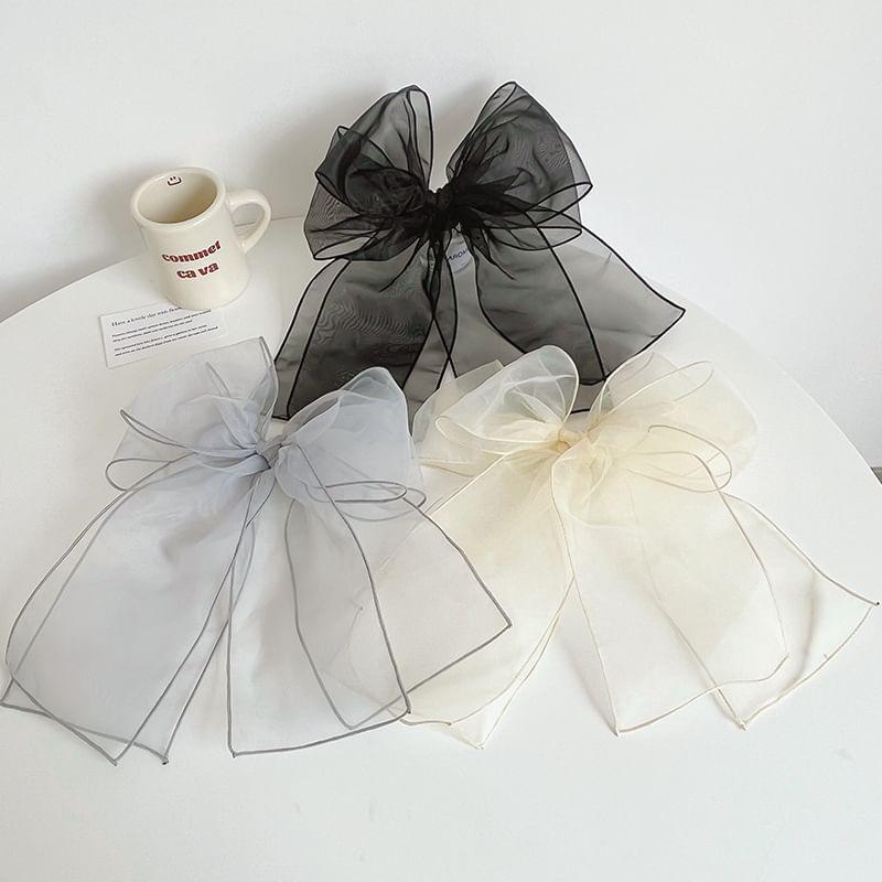 Bow Organza Hair Clip Product Image