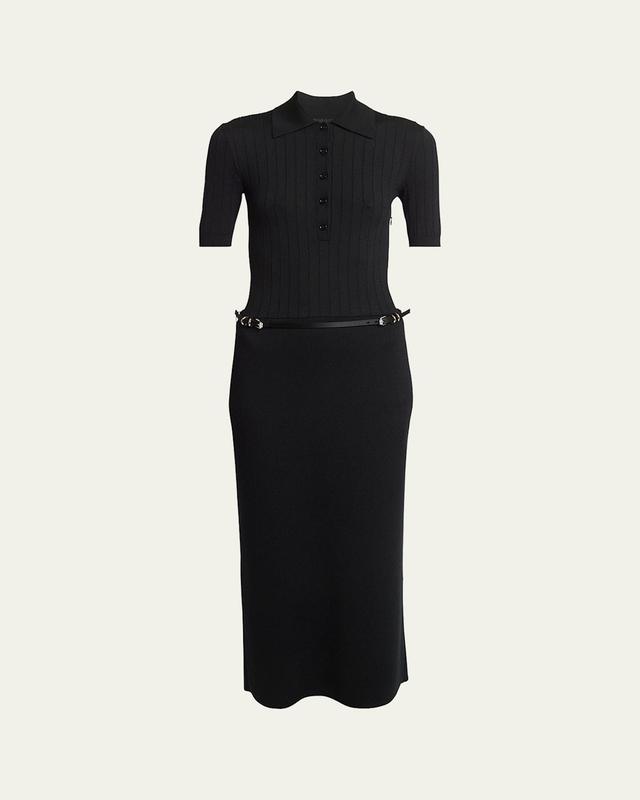 Long Voyou Belt Polo Dress Product Image