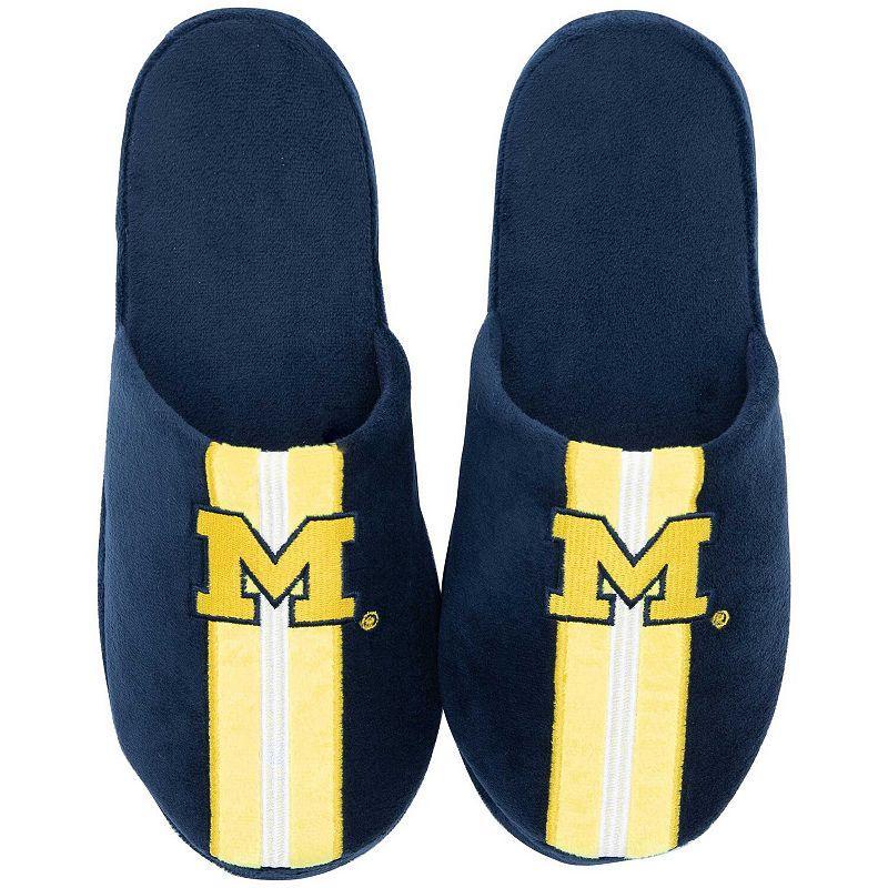 Mens ZooZatz Michigan Wolverines Slippers Blue Product Image