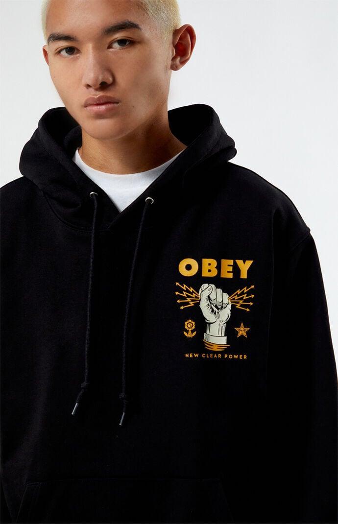 Obey Men's Clear Power Heavyweight Pullover Hoodie Product Image