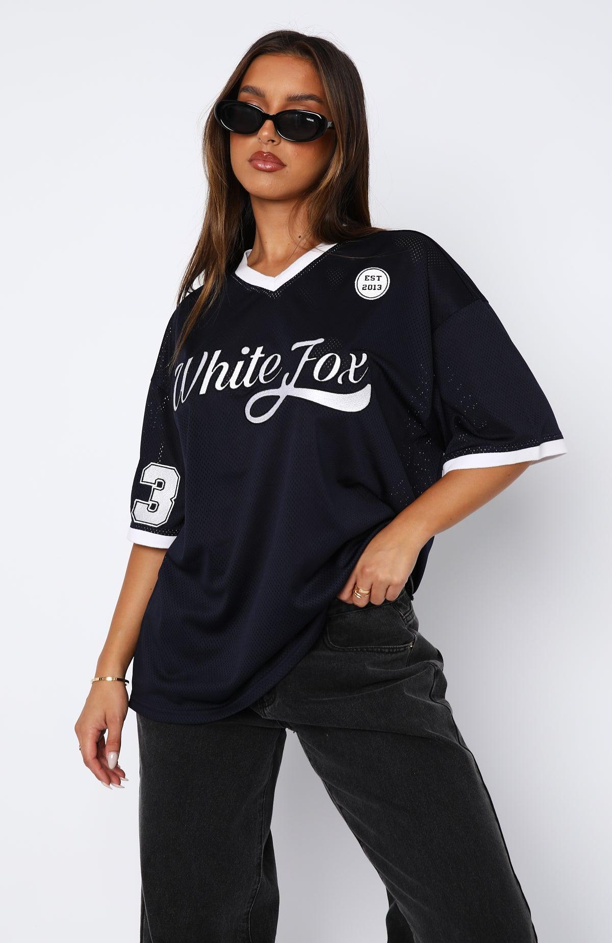 Hit A Home Run Oversized Jersey Navy Product Image