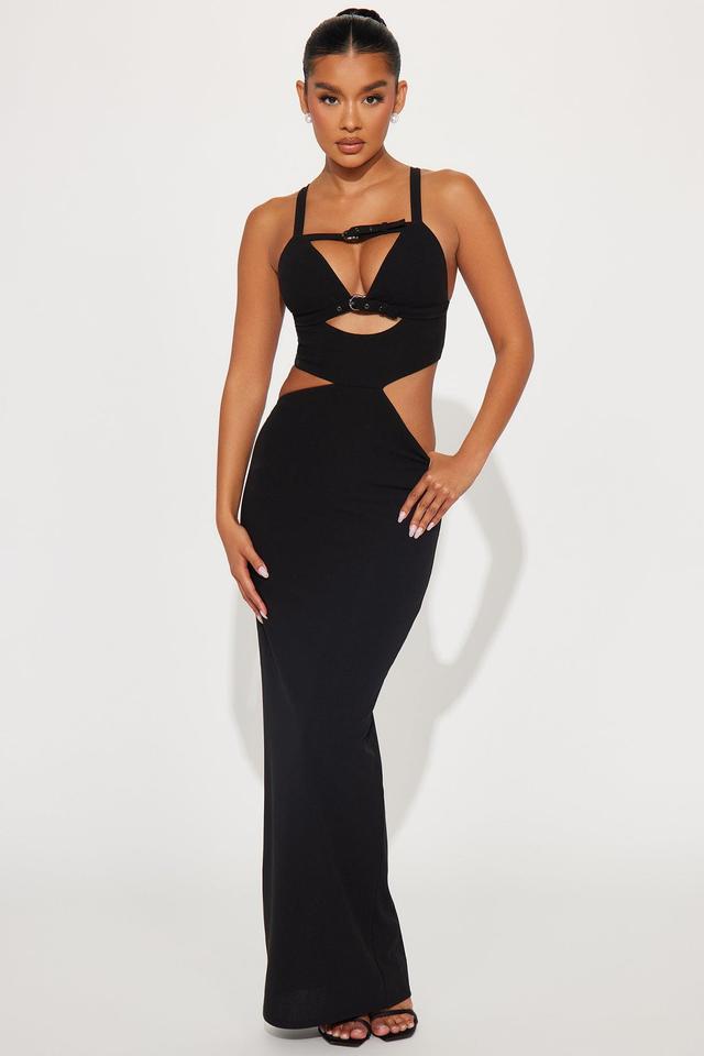 Strapping Up Maxi Dress - Black Product Image