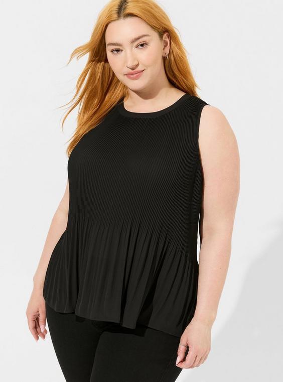 Georgette Pleated Tank Product Image