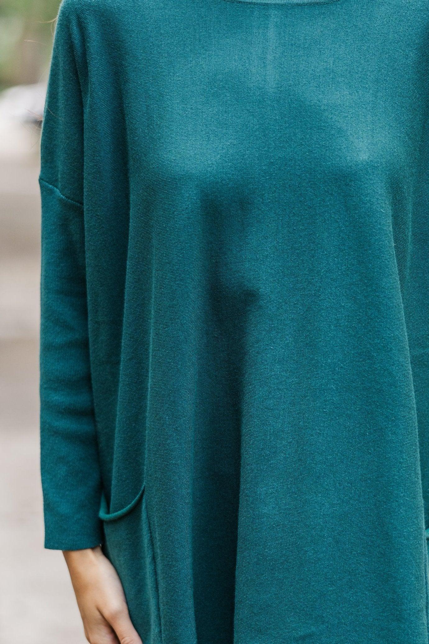 Loving My Life Emerald Green Pocket Tunic Female Product Image