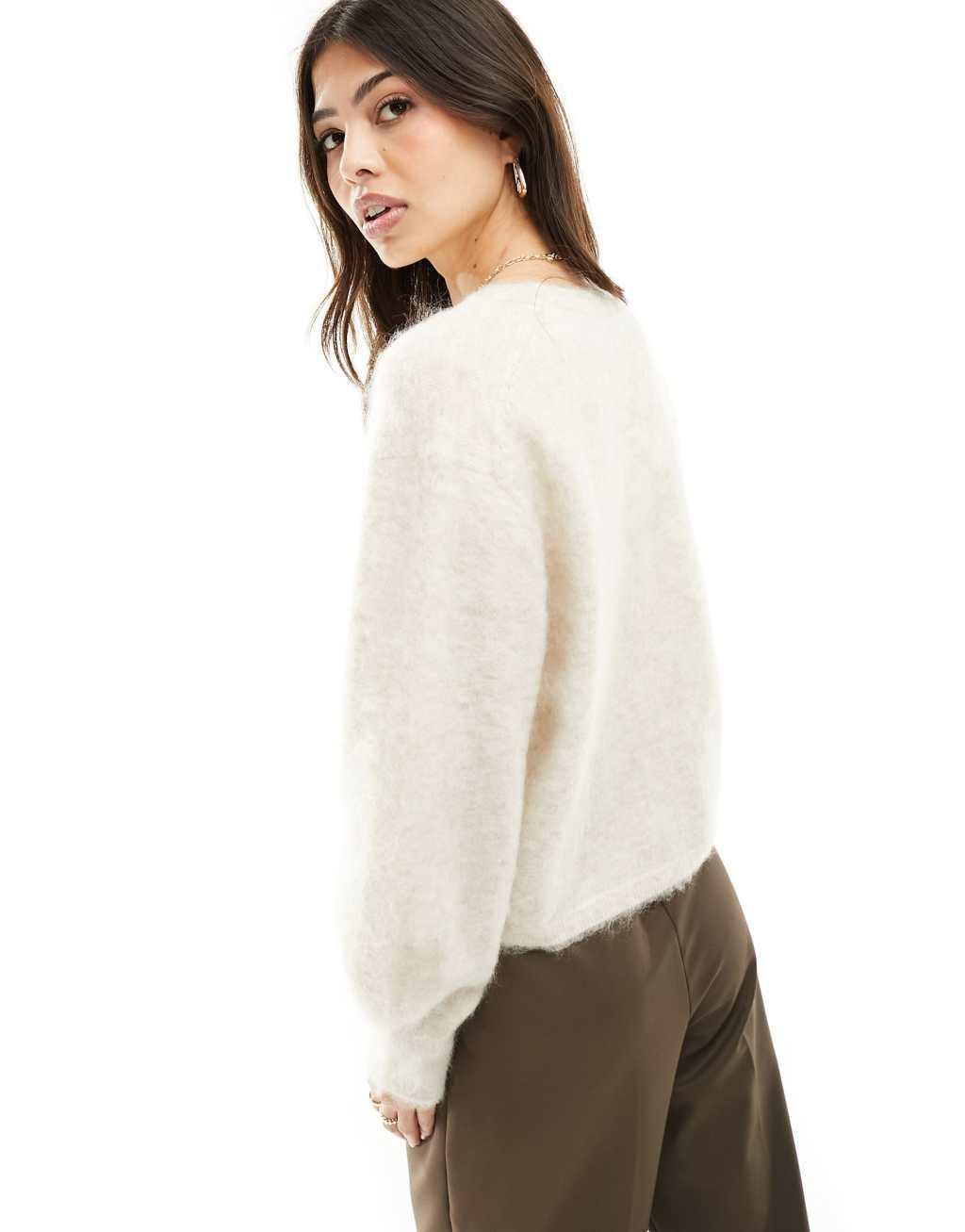 & Other Stories premium knit wool blend fluffy yarn sweater Product Image