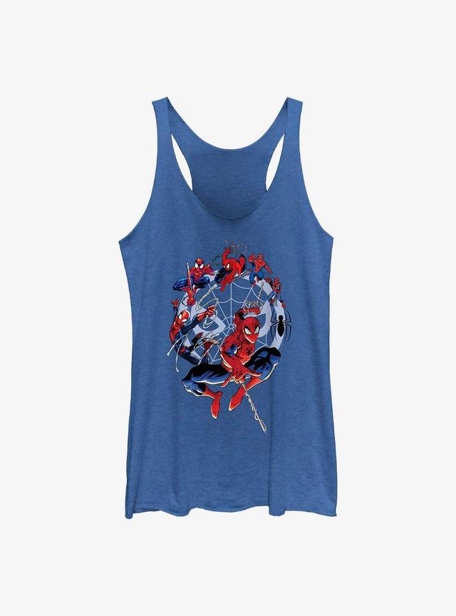 Marvel Spider-Man 60th Anniversary Spidey Web Evolution Girls Tank Product Image