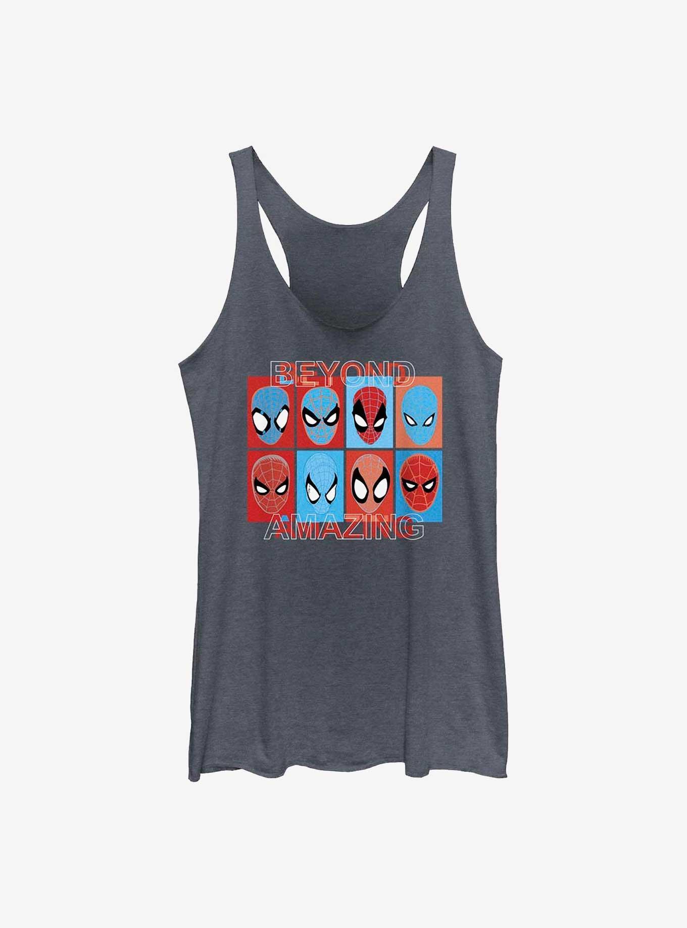 Marvel Spider-Man 60th Anniversary Spidey Mask Evolution Girls Tank Product Image