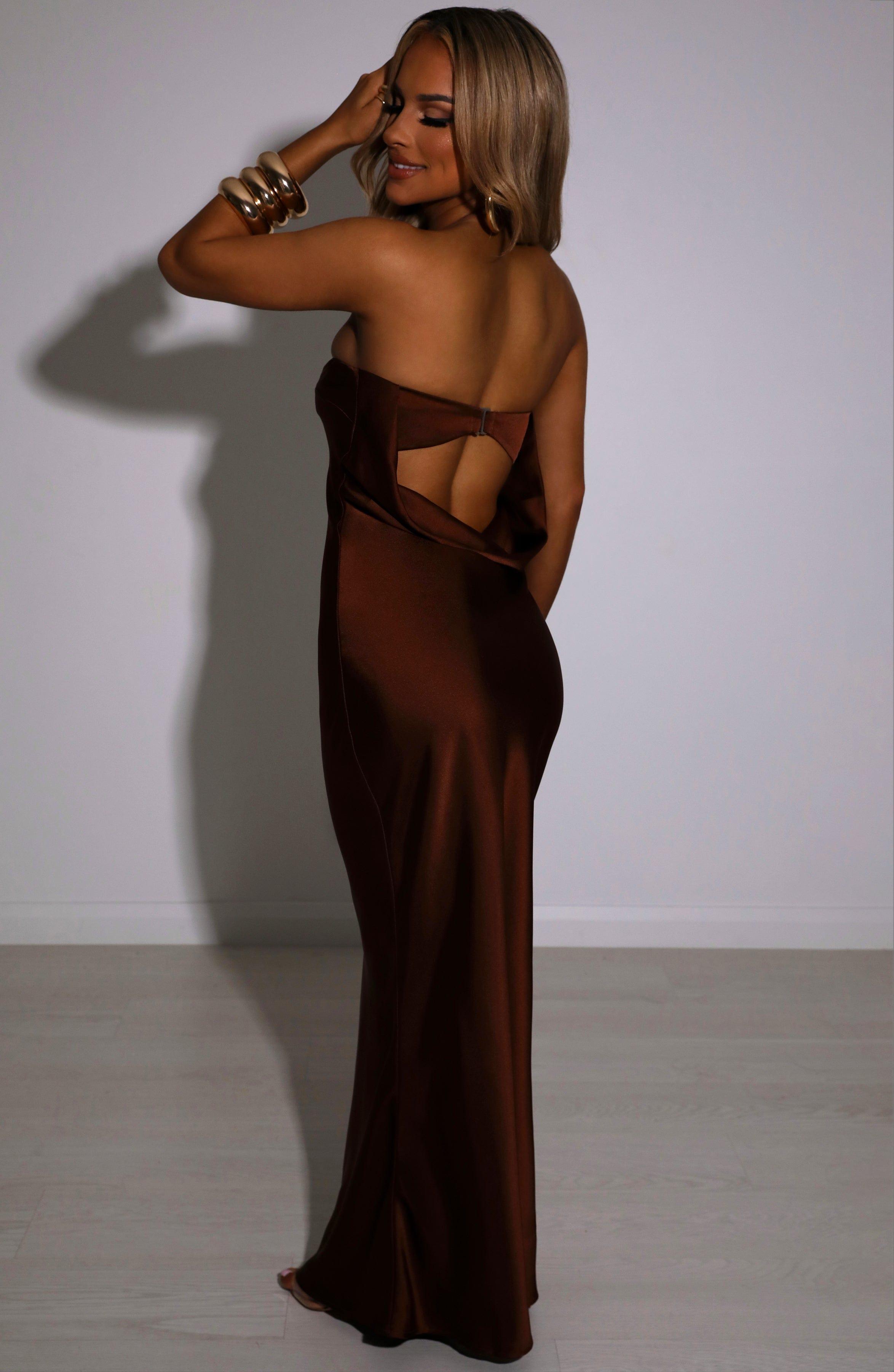 Rheanna Maxi Dress - Chocolate Product Image