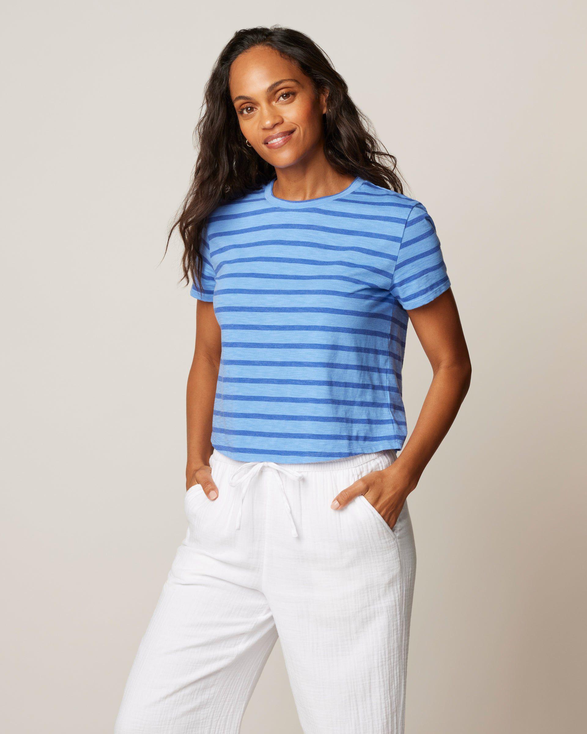 johnnie-O Shoreline Striped T-Shirt Product Image