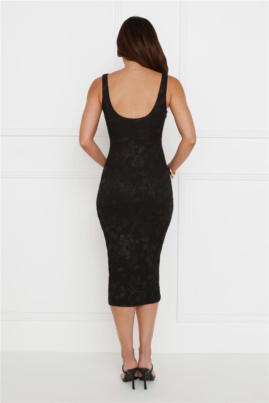 Untamed Midi Dress Black Product Image