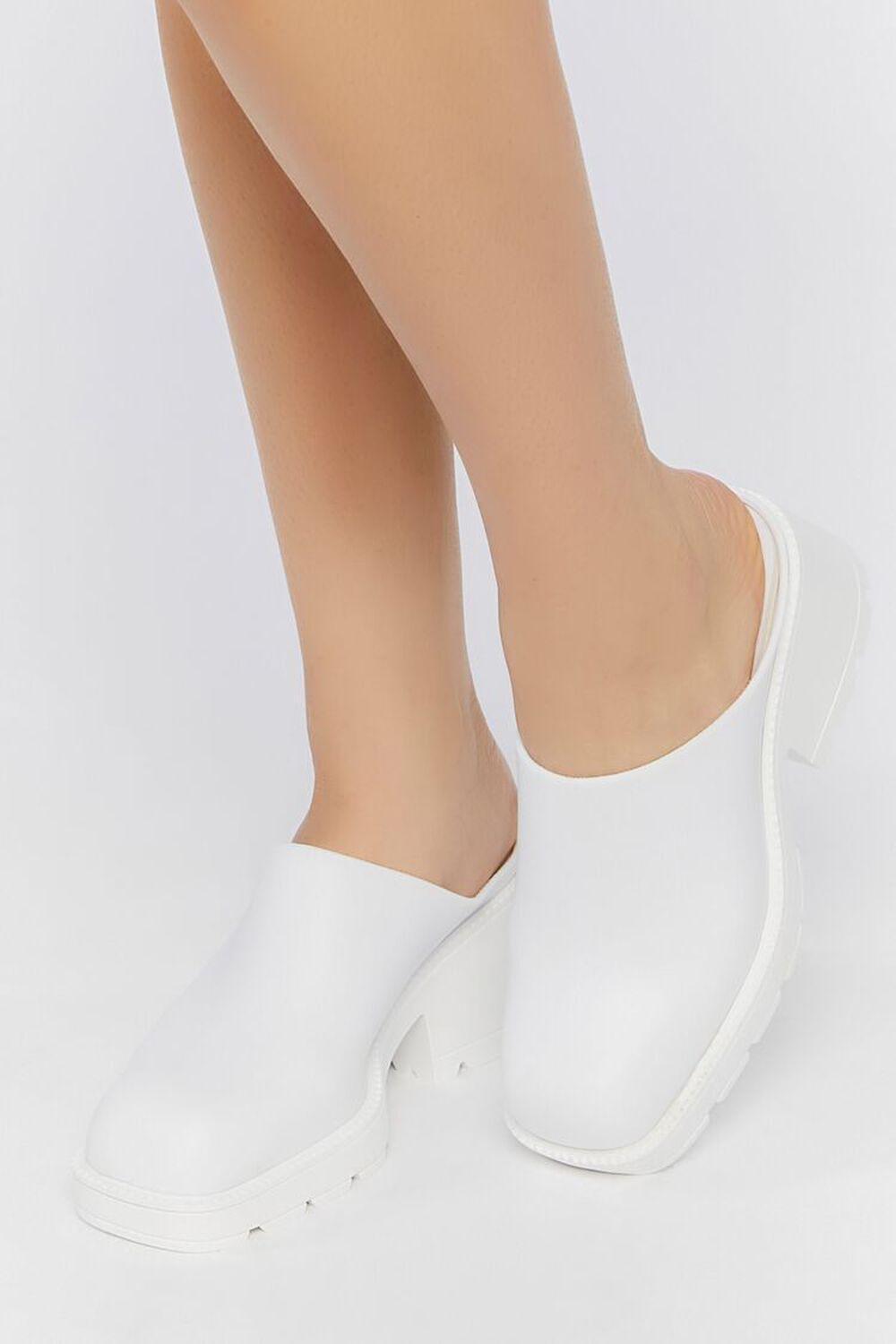 Faux Leather Colorblock Lug-Sole Clogs | Forever 21 Product Image