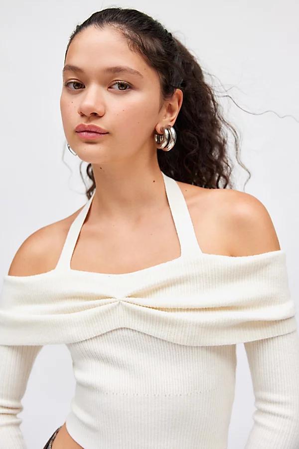 Kimchi Blue Devon Cold Shoulder Sweater Womens at Urban Outfitters Product Image