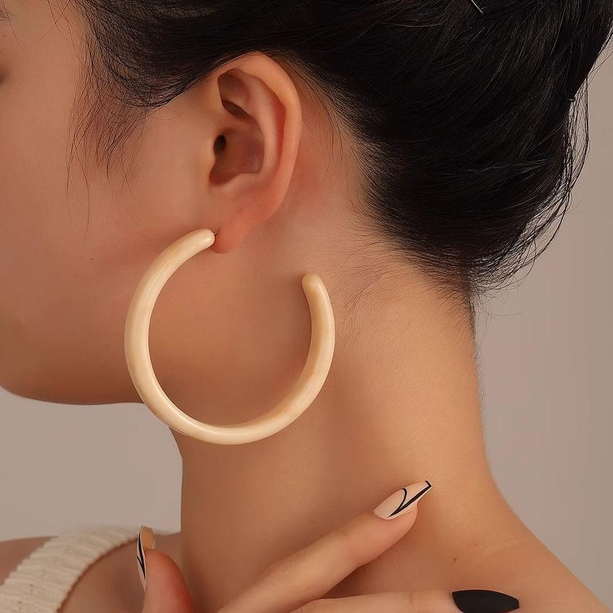 Resin Hoop Earring Product Image