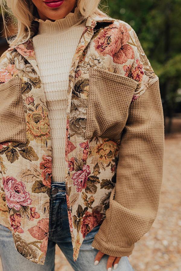 Fall Sentiments Floral Jacket Product Image