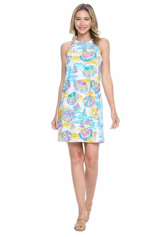 White Yoke Shift Dress Product Image