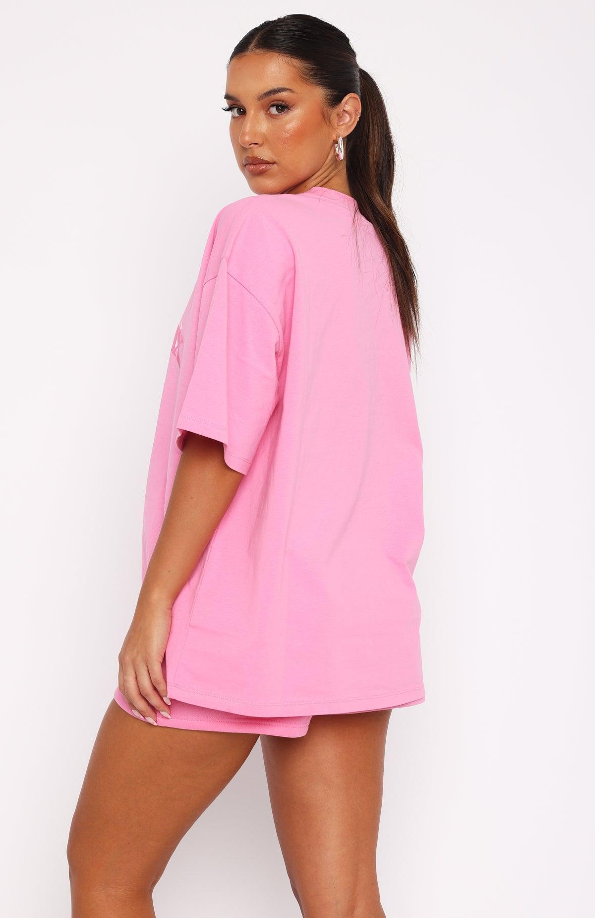 So Wavy Oversized Tee Pink Product Image