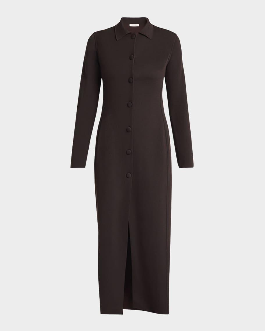 Itari Long-Sleeve Midi Shirtdress Product Image