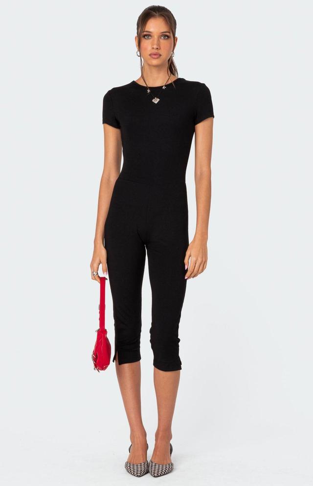 Edikted Women's Capri Open Back Jumpsuit Product Image