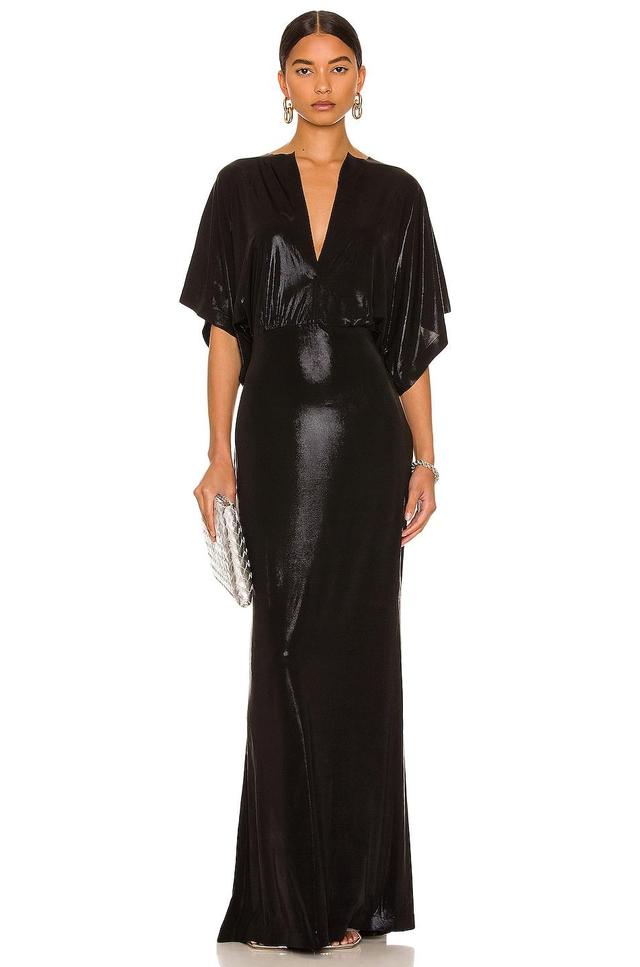 Norma Kamali Obie Gown Black. (also in XS). Product Image