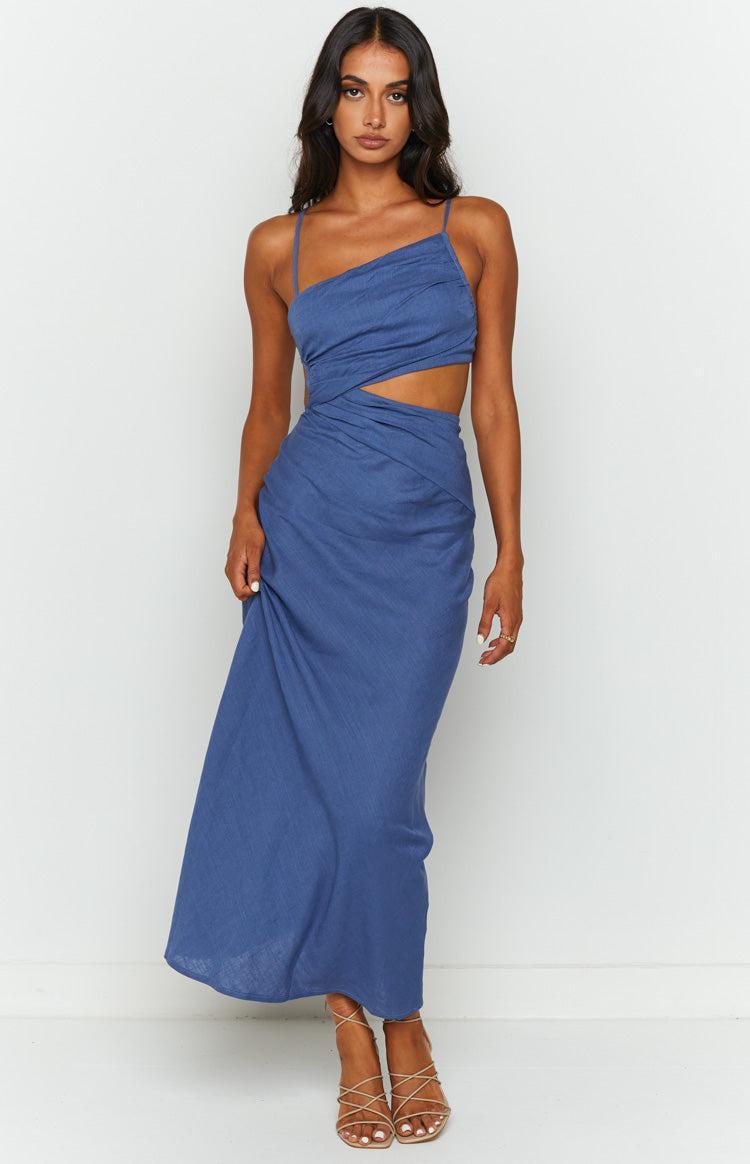 Lene Blue Maxi Dress Product Image