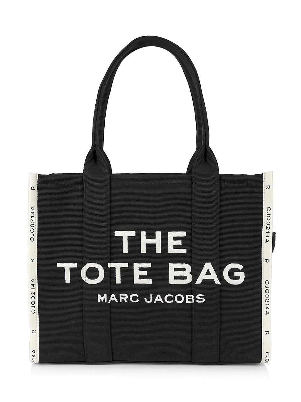 The Jacquard Large Tote Bag In Black Product Image