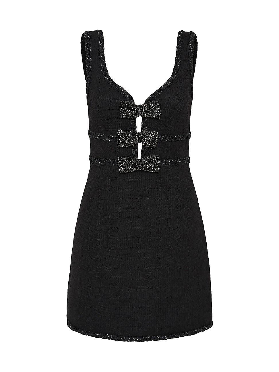 Womens Margo Embellished Bow Minidress Product Image