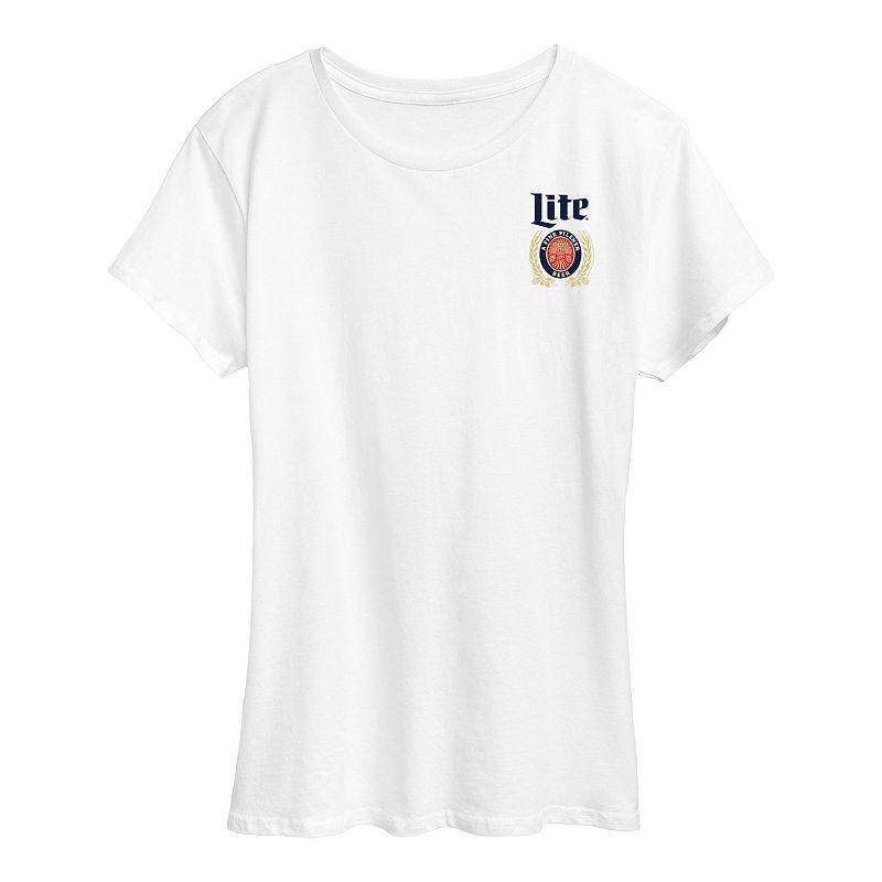 Womens Miller Lite Logo Graphic Tee Product Image