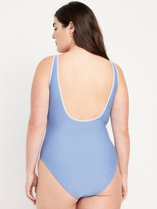 Half Zip One-Piece Swimsuit Product Image