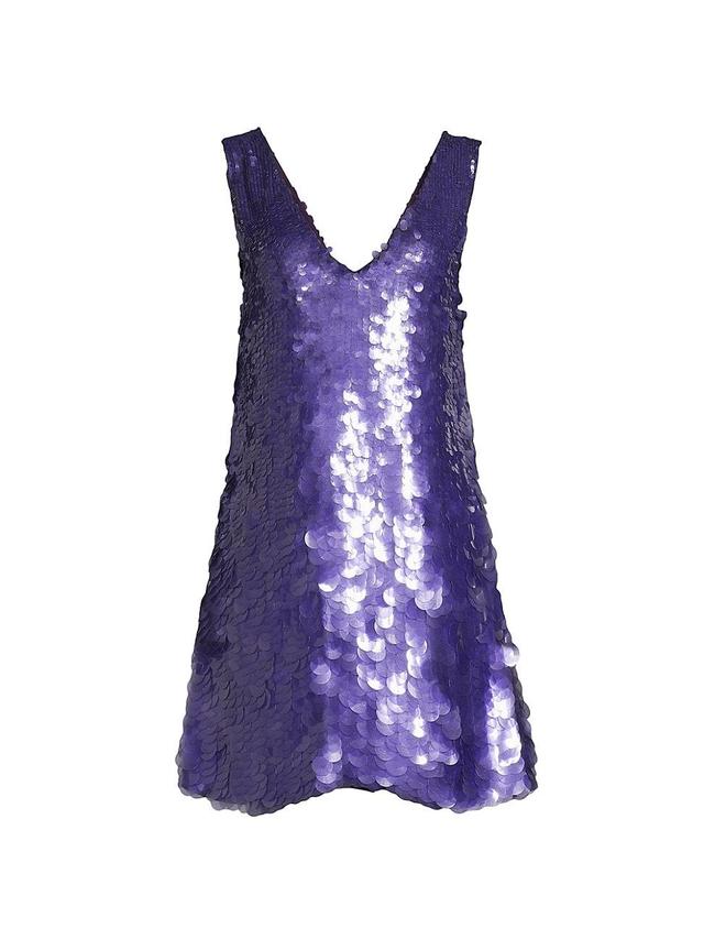 Womens Metallic Sequin Minidress Product Image