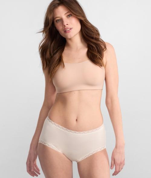 Natori Bliss Lace-Trim High Rise Cotton Brief 755058 Product Image