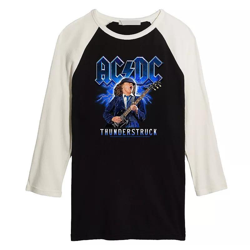 Mens Thunderstruck Raglan Tee Black Product Image