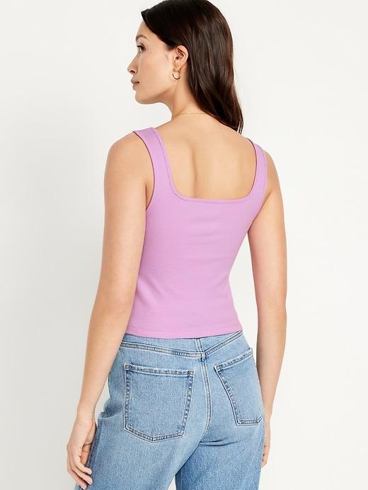 Ultra-Crop Rib-Knit Tank Top Product Image