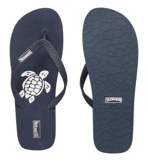 Vilebrequin Copp Turtle Flip-Flop (Marine) Men's Shoes Product Image