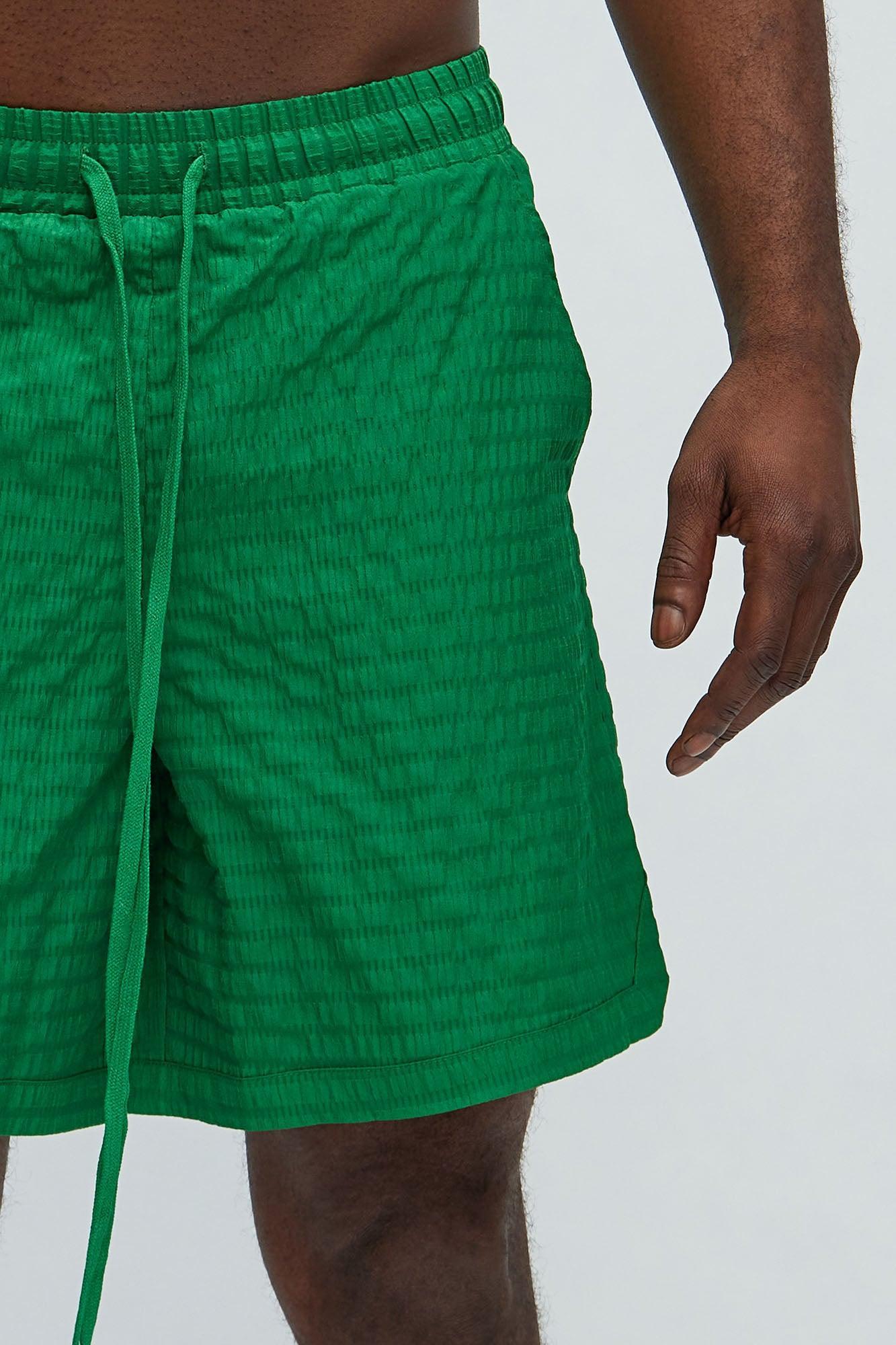 Sierra Textured Warmup Shorts - Green Product Image