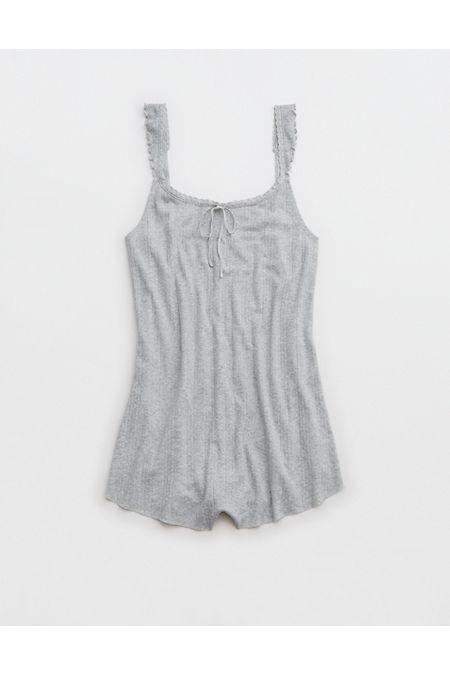 Aerie Off-Duty Pointelle Romper Women's Product Image