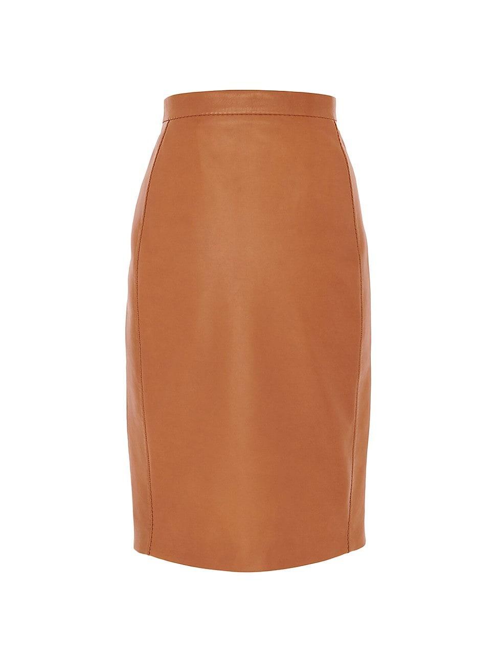 Womens Pencil Skirt In Lambskin product image