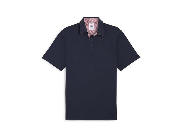 PUMA Golf X Volition Flag Trim Polo (Deep ) Men's Clothing Product Image