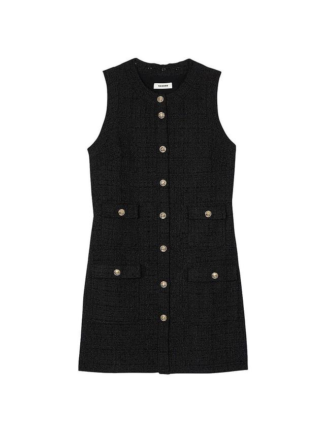 Womens Short Tweed Dress Product Image