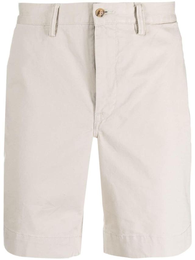 POLO RALPH LAUREN Bedford Polo Pony-embroidered Shorts In Neutrals Product Image